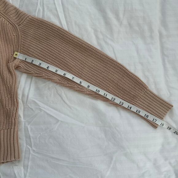 J. Crew Collared Cotton Beach Beige V-Neck Knit Sweater 100% Cotton Size US XS - Picture 8 of 8